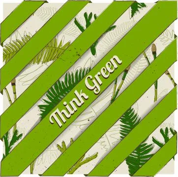 Eco friendly poster. Stock Illustration