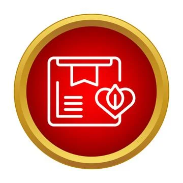 Eco friendly product delivery box with leaf heart icon Stock Illustration