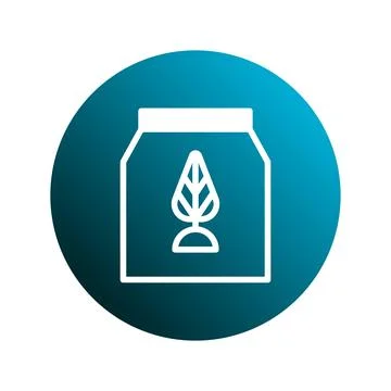 Eco friendly product packaging vector icon concept depicting sustainable so.. Illustrazione stock