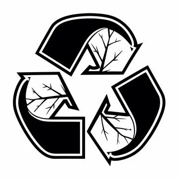 Eco-Friendly Recycle Symbol Flat Vector Stock Illustration