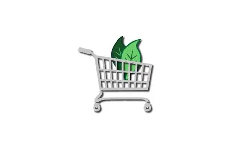Eco-friendly shopping Stock Illustration