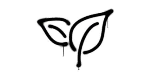 Eco friendly sign spray painted isolated 動画素材 150255106