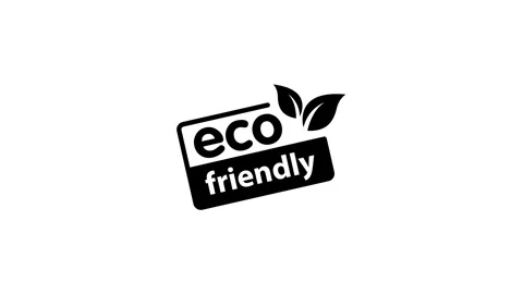 Eco friendly simple stamp, Green leaf eco friendly symbol stamp Stock Footage 287791678