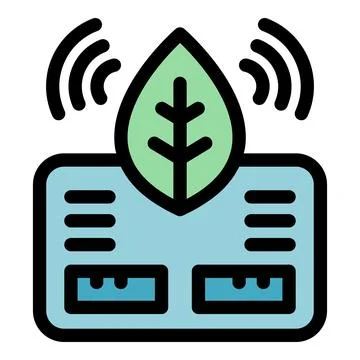 Eco friendly smart home system transmitting data wirelessly Stock Illustration