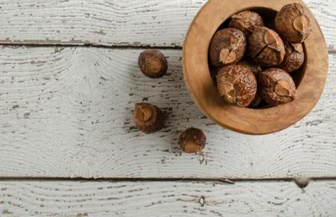 Eco-Friendly Soap Nuts 스톡 사진
