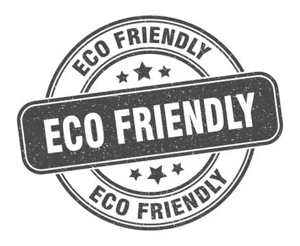 Eco friendly stamp. eco friendly label. round grunge sign Stock Illustration