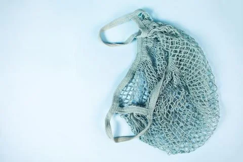 Eco friendly string cotton shopping bag. No plastic. Ecological concept. Zero Photos