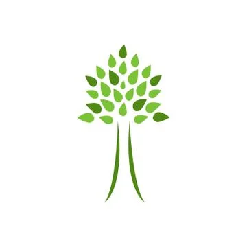 Eco-Friendly Tree Symbol Illustrazione stock
