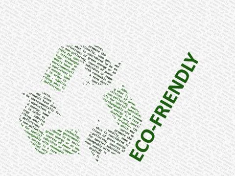 Eco Friendly Type Stock Illustration