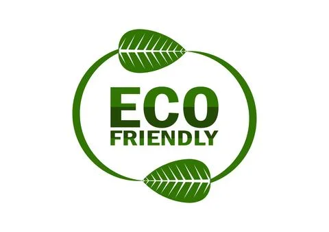 Eco Friendly, Vector Illustration Green Badge Stock Illustration