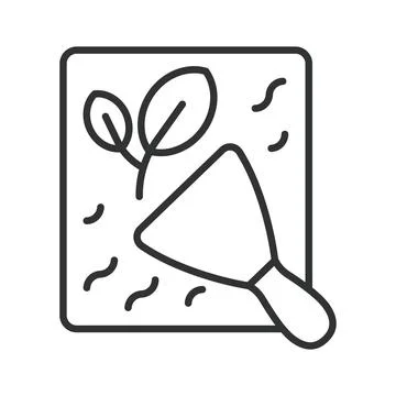Eco friendly wall putty icon in line design. eco friendly wall putty, wall Stockillustratie