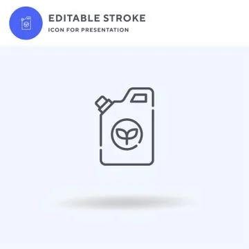 Eco Fuel icon vector, filled flat sign, solid pictogram isolated on white, logo 스톡 일러스트