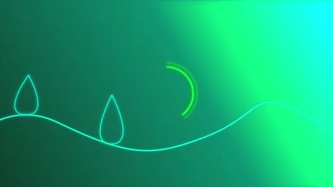 Eco Future Vision Line Animation  Smooth Camera Zoom  Clean Minimal Green M.. Stock Footage 320869012