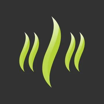 Eco grass icon Illustrazione stock
