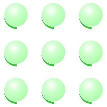 Eco green battons set Stock Illustration