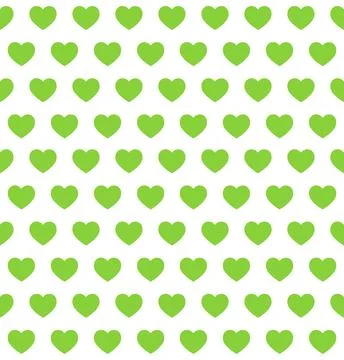 Eco green  hearts seamless pattern texture Illustrazione stock