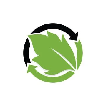 Eco green logo Stock Illustration