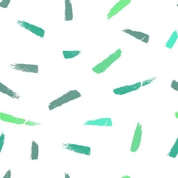 Eco Green palette Seamless pattern with abstract ornament. Colorful ink Dry Stock Illustration