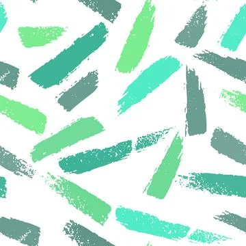 Eco Green palette Seamless pattern with abstract ornament. Colorful ink Dry Stock Illustration