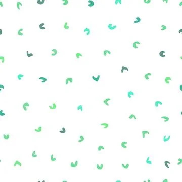 Eco Green palette Seamless pattern with abstract ornament. Colorful ink Dry Stock Illustration