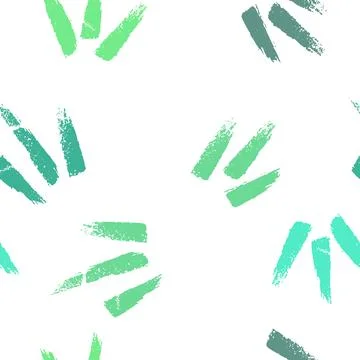 Eco Green palette Seamless pattern with abstract ornament. Colorful ink Dry Stock Illustration