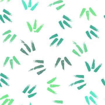 Eco Green palette Seamless pattern with abstract ornament. Colorful ink Dry Stock Illustration