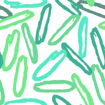Eco Green palette Seamless pattern with abstract ornament. Colorful ink Dry Stock Illustration