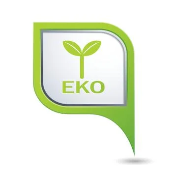 Eco GREEN pointer Stock Illustration