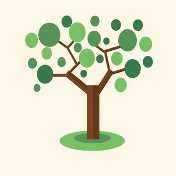Eco green tree Stock Illustration