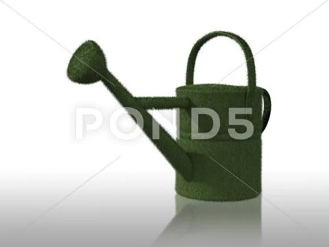 Eco green watering can Stock Illustration