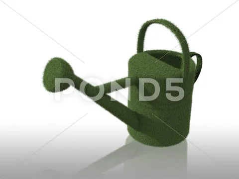 Eco green watering can Stock Illustration