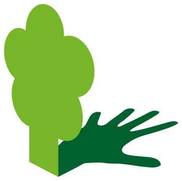 Eco Hand Tree Stock Illustration