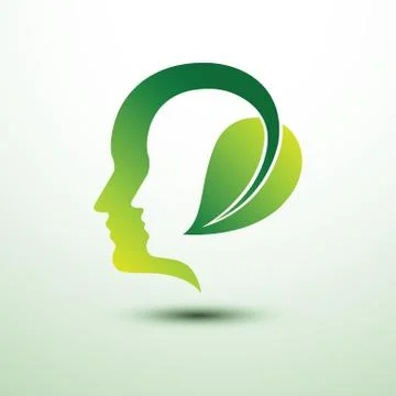 Eco head Stock Illustration