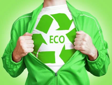 Eco hero Stock Photos