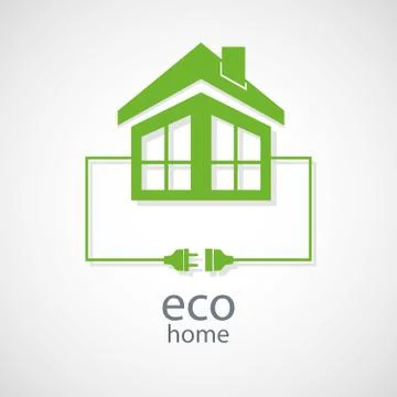 Eco home concept Stock Illustration