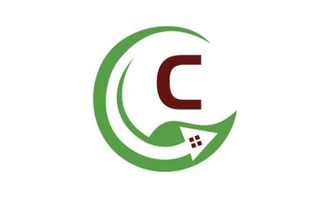 Eco Home Initial C Stock-Illustration