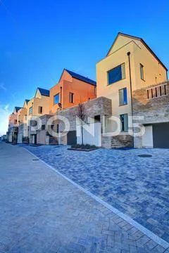 Eco homes Stock Photos