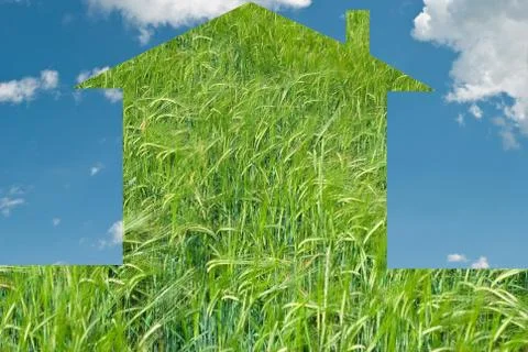 Eco house concept Stock Photos