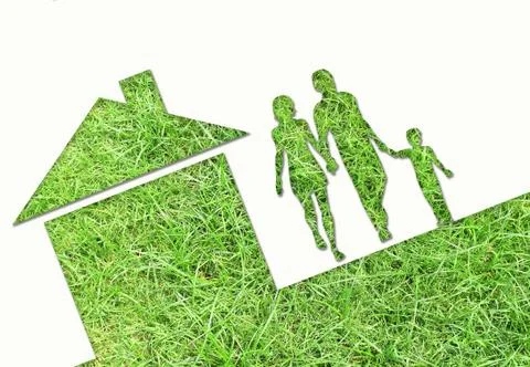 Eco house concept Stock Photos
