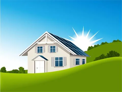 Eco house Stock Illustration