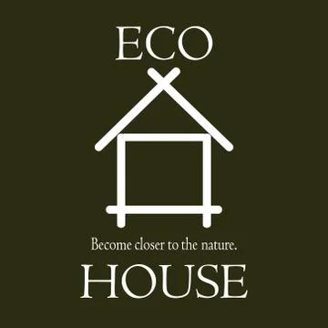 ECO HOUSE  Stock Illustration