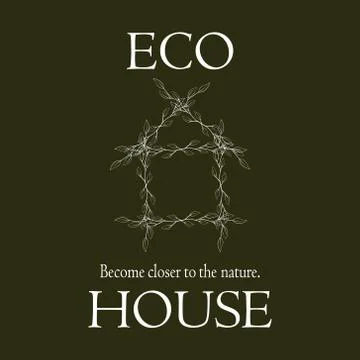 ECO HOUSE  Stock Illustration