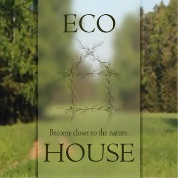 ECO HOUSE  Stock Illustration