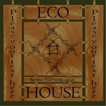 ECO HOUSE  Stock Illustration