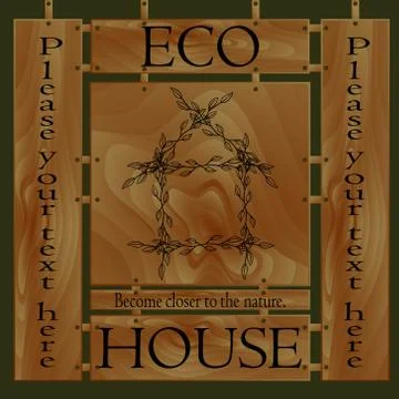 ECO HOUSE  Stock Illustration