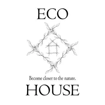 ECO HOUSE  Stock Illustration