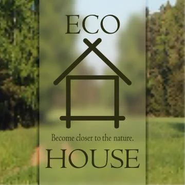 ECO HOUSE  Stock Illustration