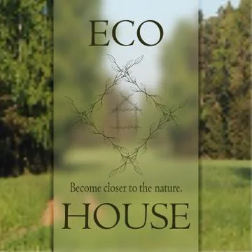 ECO HOUSE  Stock Illustration