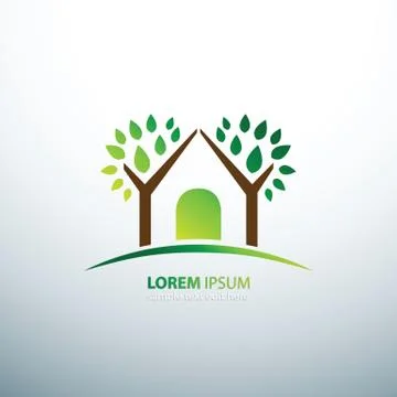 Eco house Stock Illustration