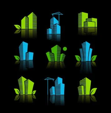 Eco house Stock Illustration